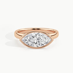 Rose Gold, Marquise, down view