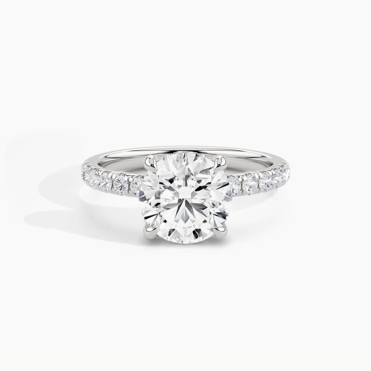 White Gold, Round, down view