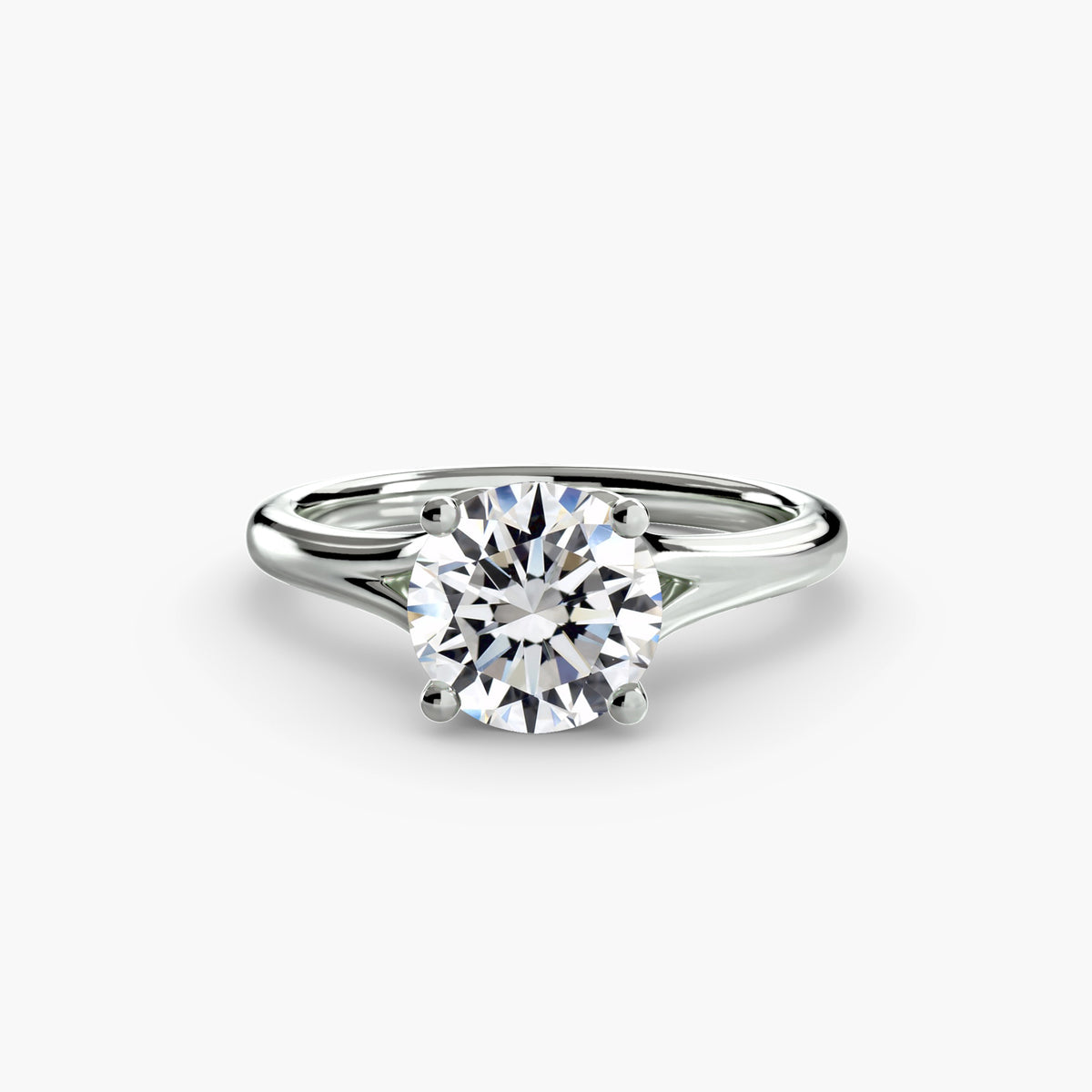 White Gold, Round, down view