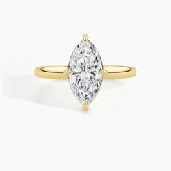 Yellow Gold, Marquise, down view