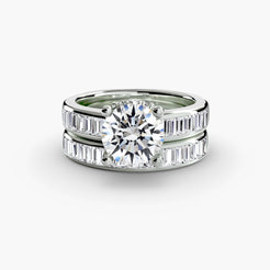 950 Platinum, Round, down view