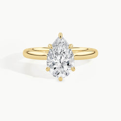 Yellow Gold, Pear, down view