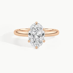 Rose Gold, Oval, down view