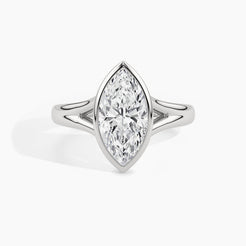 950 Platinum, Marquise, down view