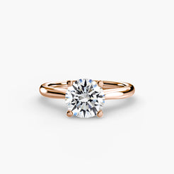 Rose Gold, Round, down view