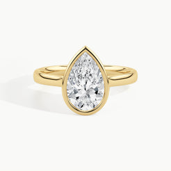 Yellow Gold, Pear, down view