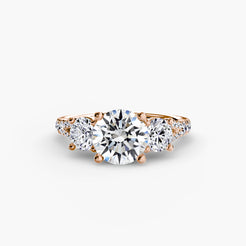Rose Gold, Round, down view
