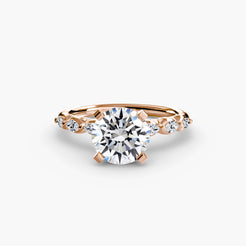 Rose Gold, Round, down view