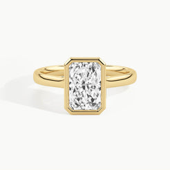 Yellow Gold, Radiant, down view