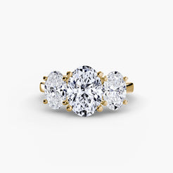 Yellow Gold, Oval, down view