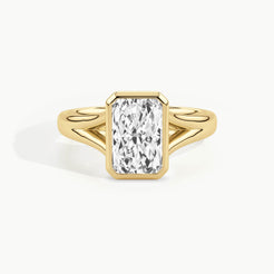 Yellow Gold, Radiant, down view