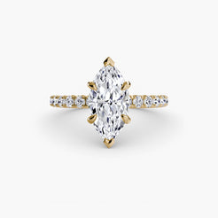 Yellow Gold, Marquise, down view
