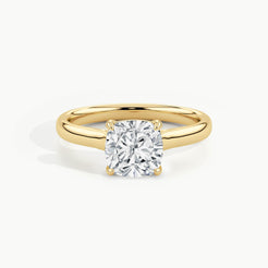 Yellow Gold, Cushion, down view