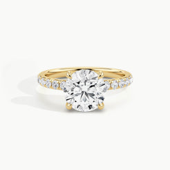 Yellow Gold, Round, down view