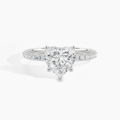 950 Platinum, Heart, down view