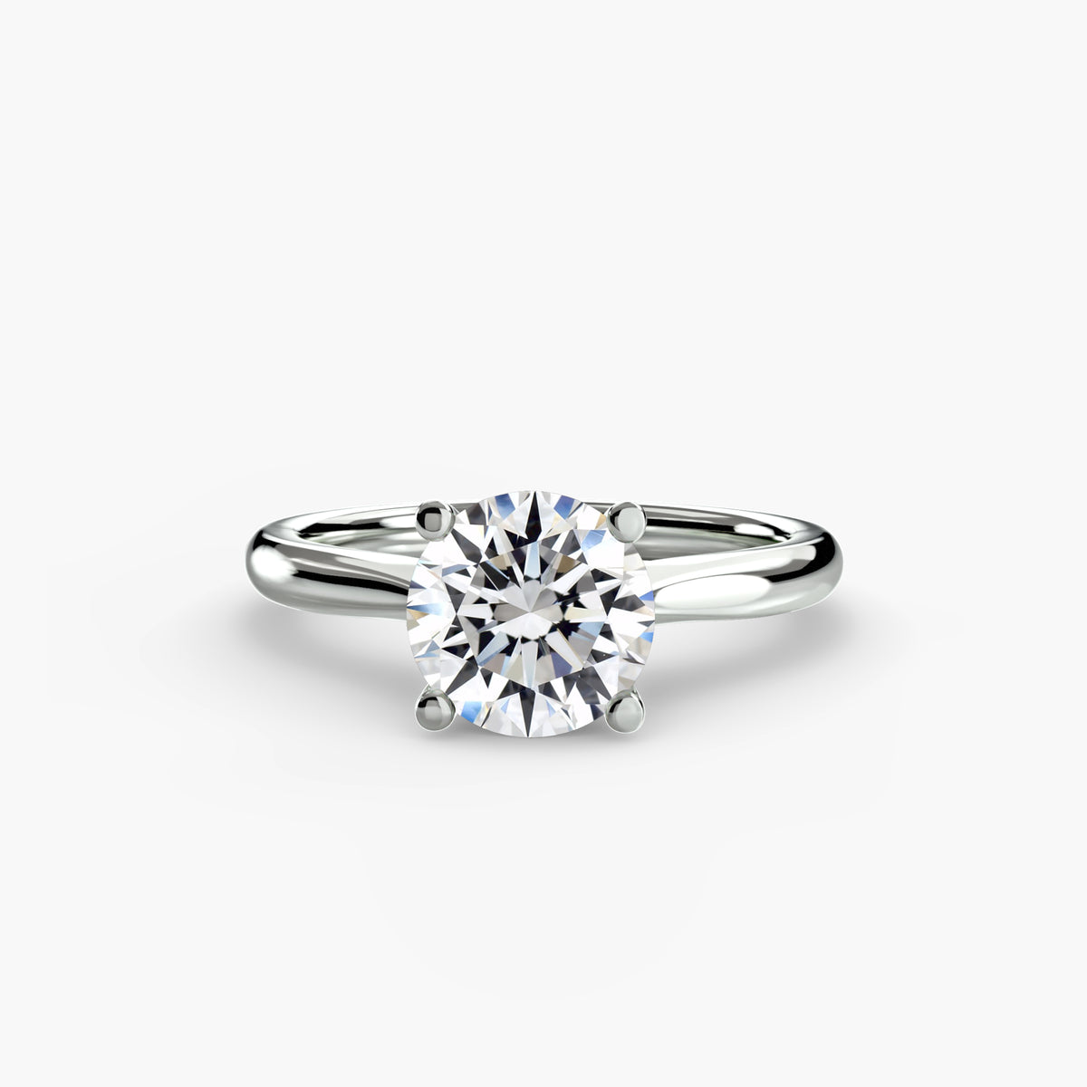 White Gold, Round, down view