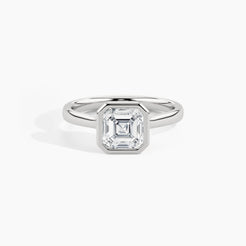 950 Platinum, Asscher, down view