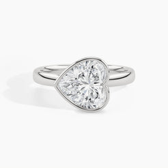 950 Platinum, Heart, down view