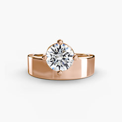 Rose Gold, Round, down view