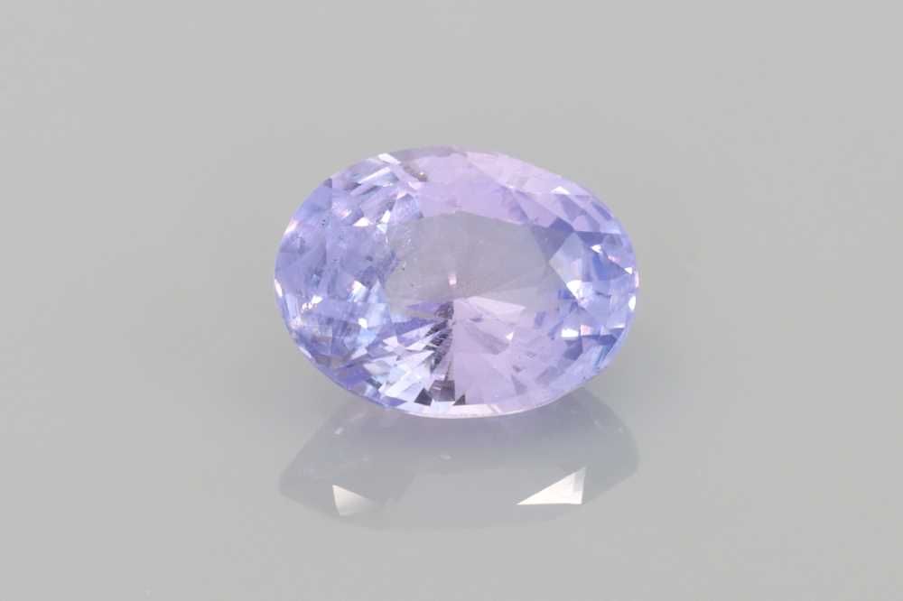 2.22ct Oval Natural Sapphire (Colour Purple, Clarity Slightly Included, Cut Faceted)