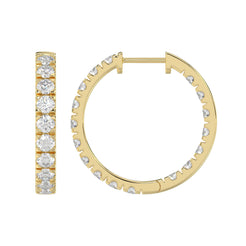 14K Yellow Gold, flat view