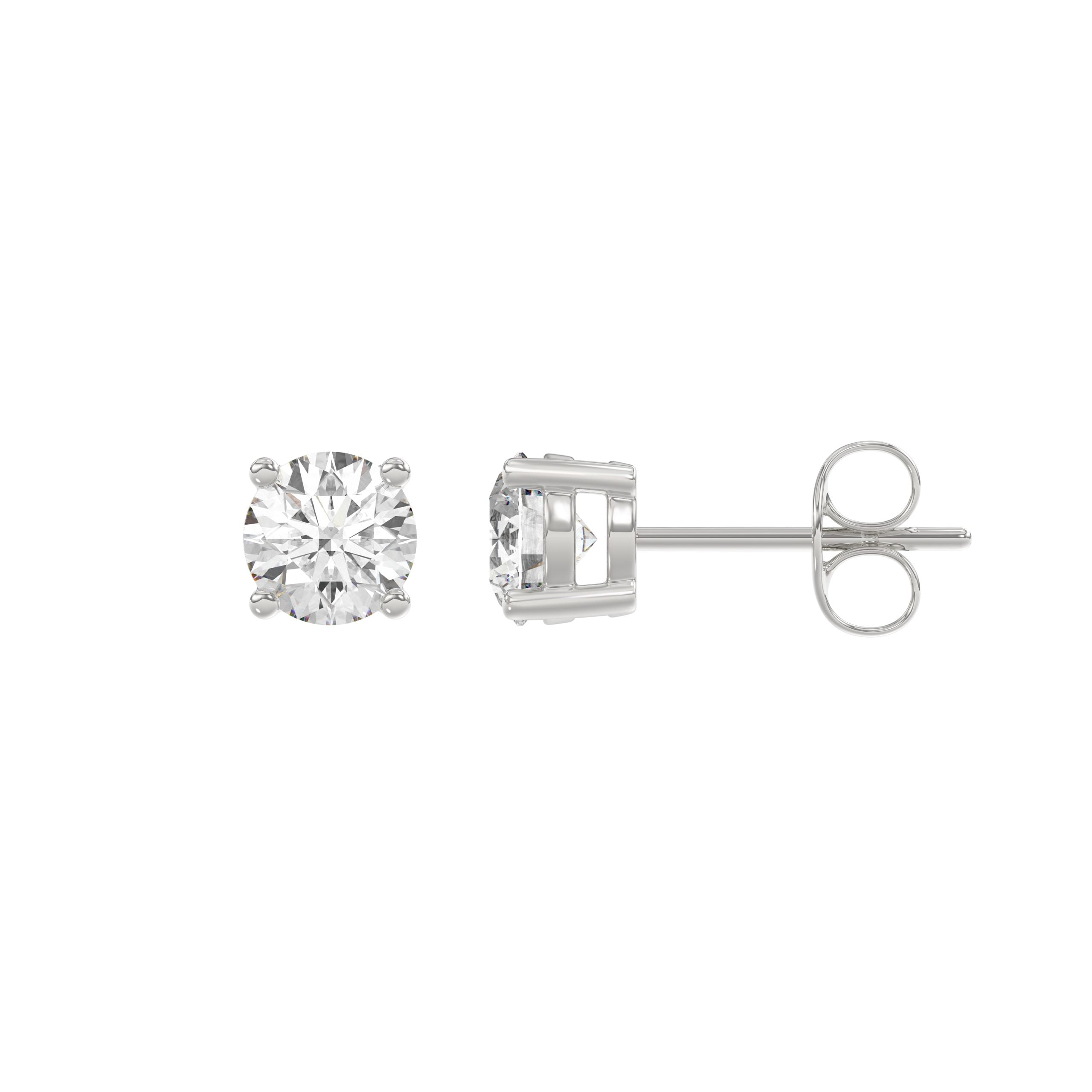 14K White Gold, flat view