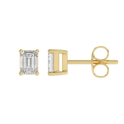 14K Yellow Gold, flat view