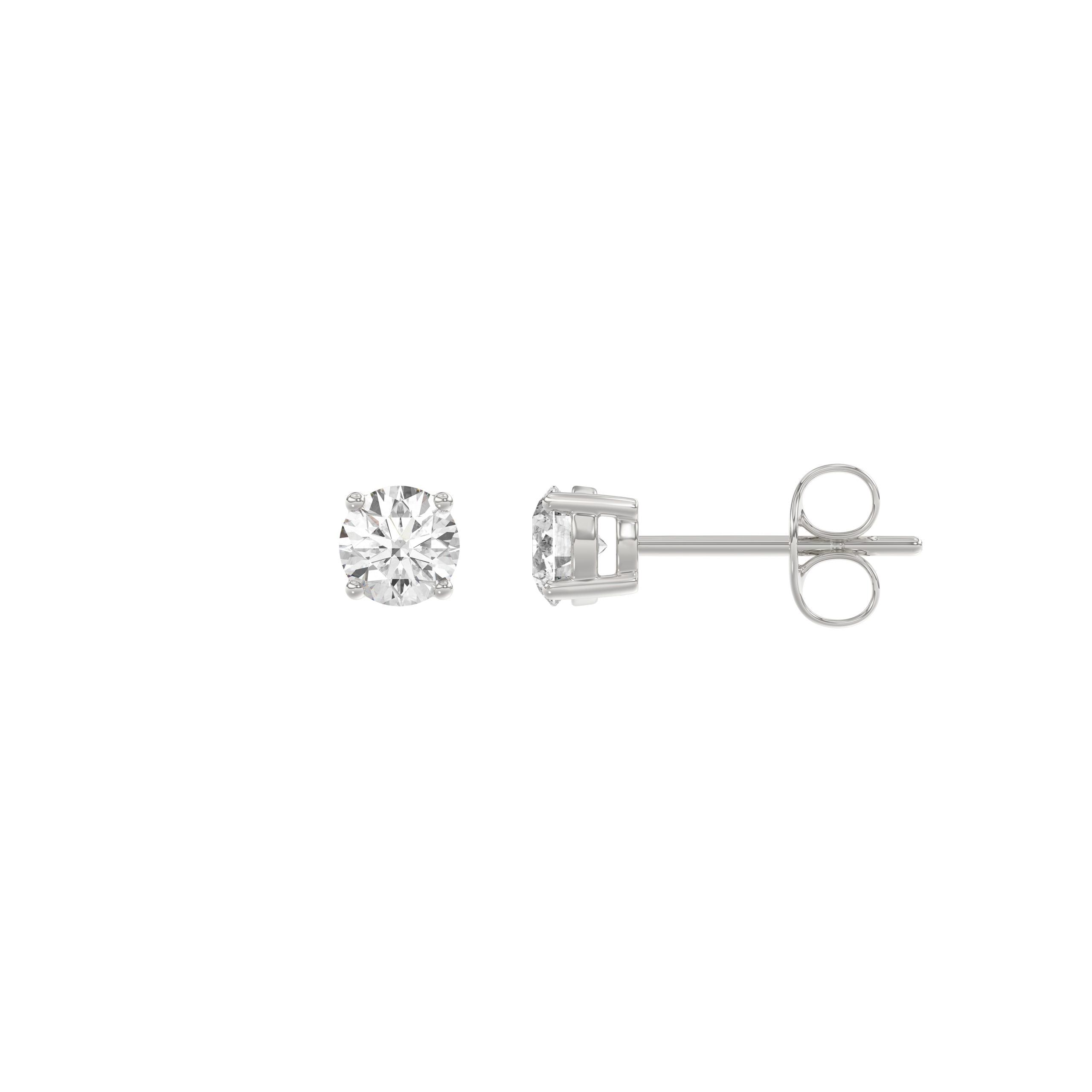 14K White Gold, flat view