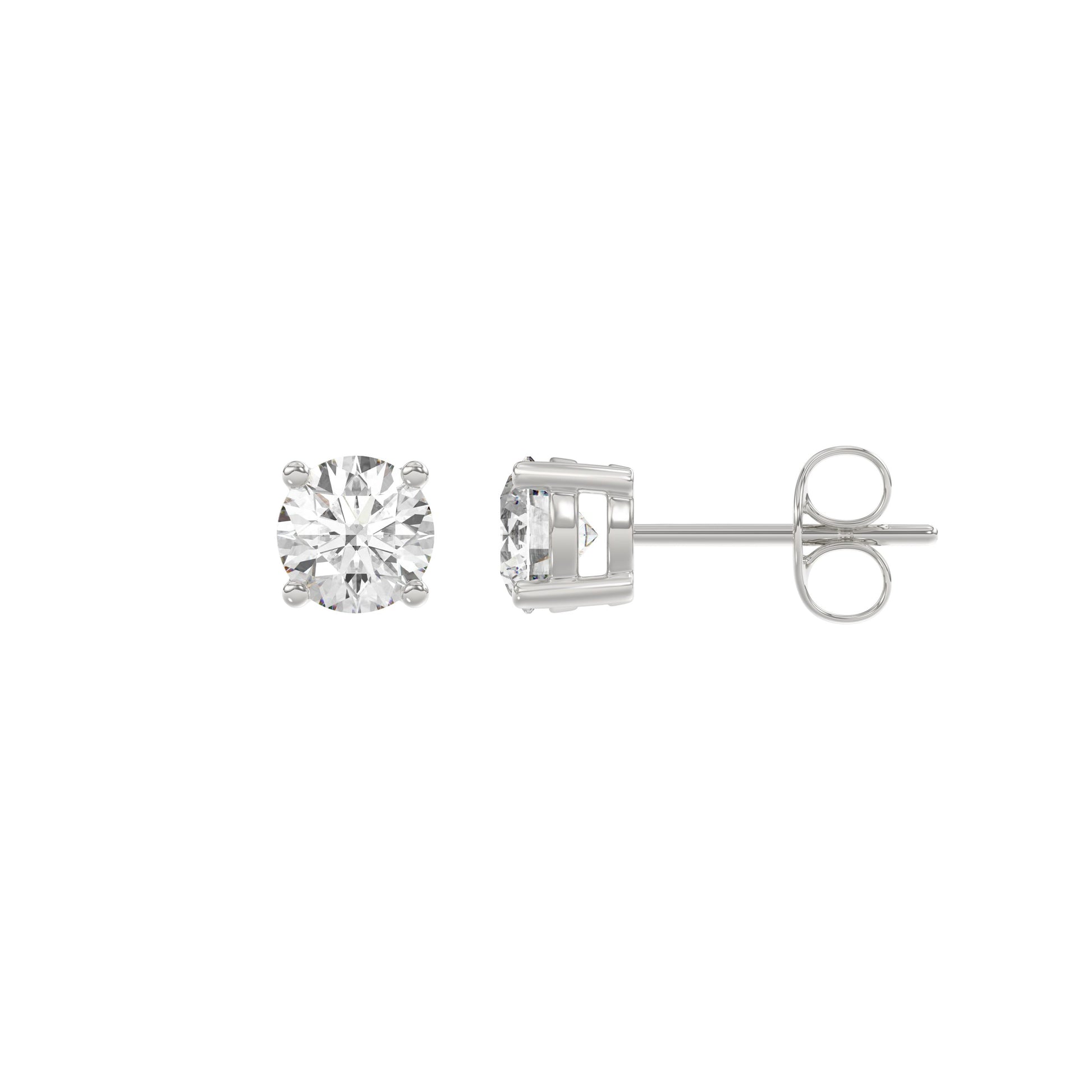 14K White Gold, flat view