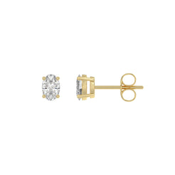 14K Yellow Gold, flat view