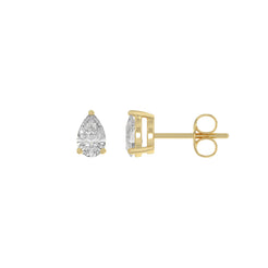 14K Yellow Gold, flat view