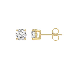 14K Yellow Gold, flat view