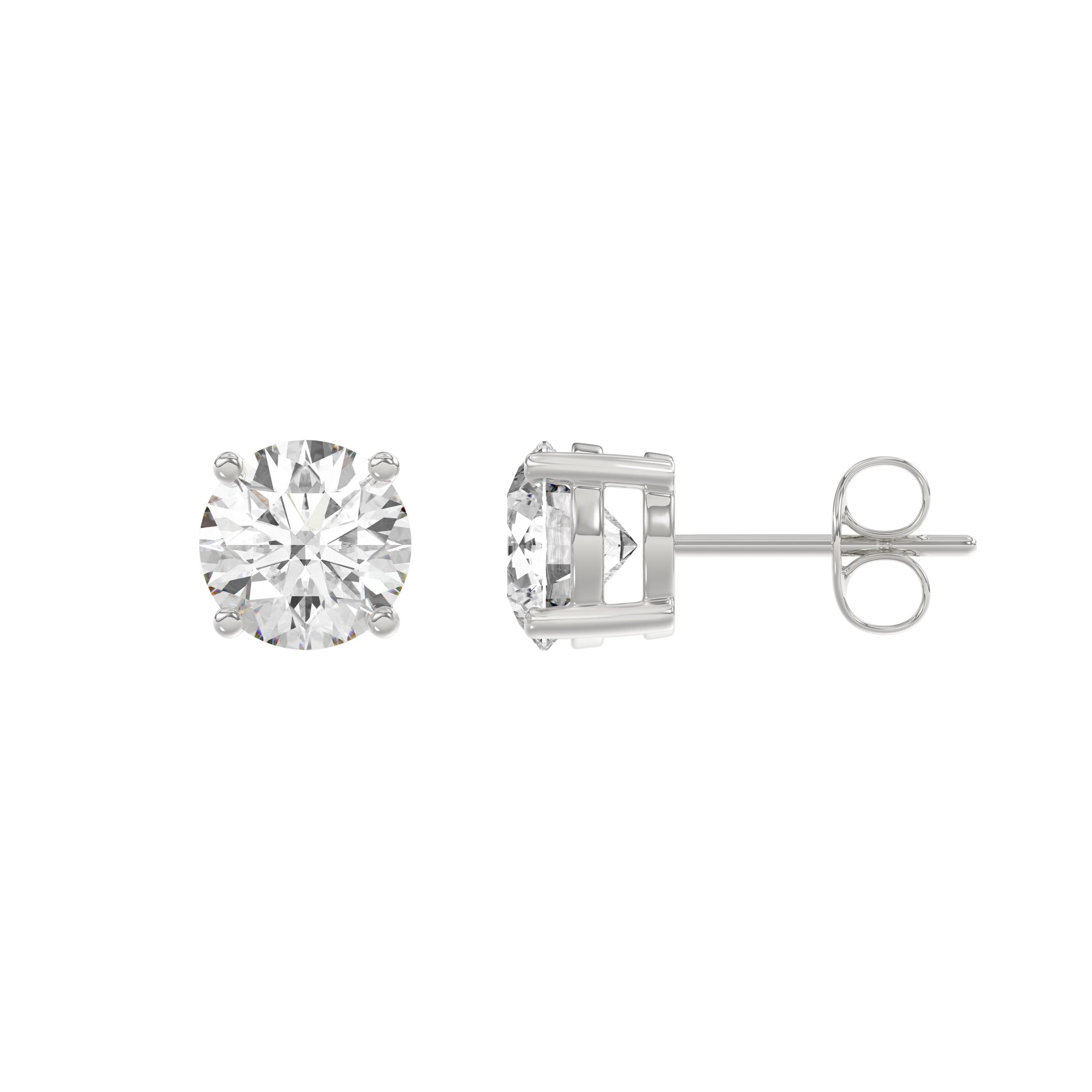 14K White Gold, flat view