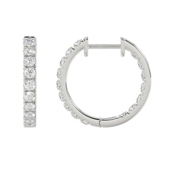14K White Gold, flat view