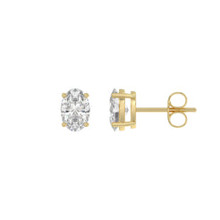 14K Yellow Gold, flat view