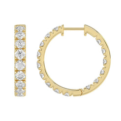 14K Yellow Gold, flat view