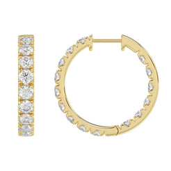 14K Yellow Gold, flat view
